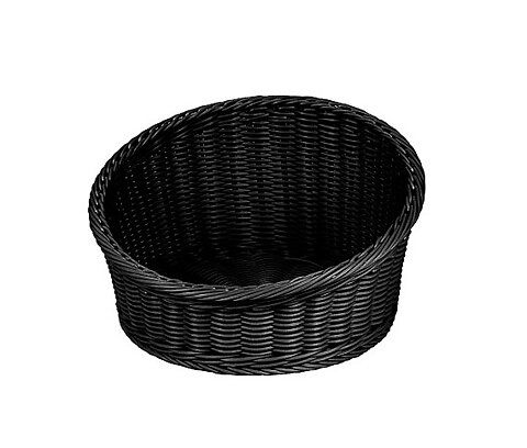 Brödkorg, rund, svart D36cm