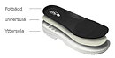 Kockskor Fusion clog, kocktoffla, SVART