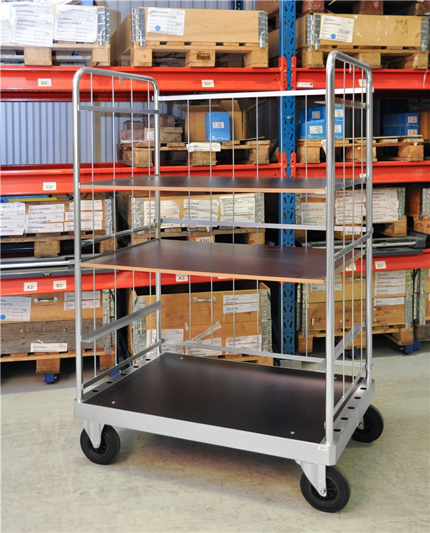 Etagevagn, 2 lösa hyllplan, SERIE 100, flera storlekar - 3