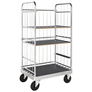 Etagevagn, 2 lösa hyllplan, SERIE 100, flera storlekar