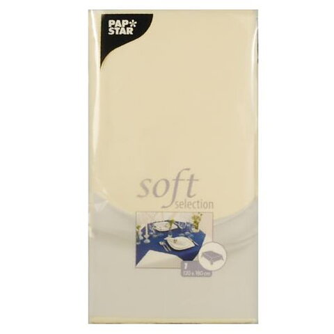 Bordsduk, fleece - 120x180 cm Creme