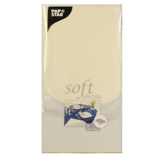 Bordsduk, fleece - 120x180 cm Creme