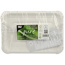 Papperstallrik "pure" Vit - 17,5x25 cm