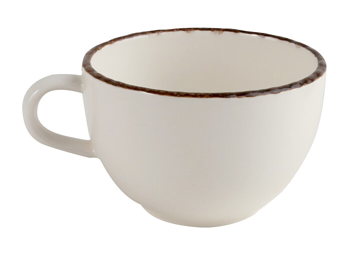 Cappuccinokopp Fortuna Ivory, med/utan fat