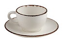 Espressokopp Fortuna Ivory, med/utan fat