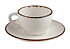 Espressokopp Fortuna Ivory, med/utan fat