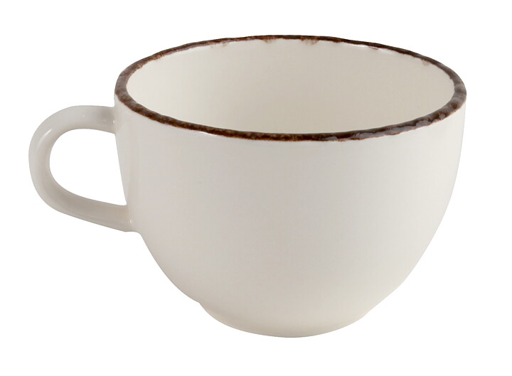 Espressokopp Fortuna Ivory, med/utan fat