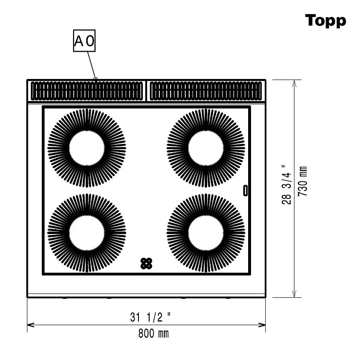Induktionsspis, 800 - EVO700 