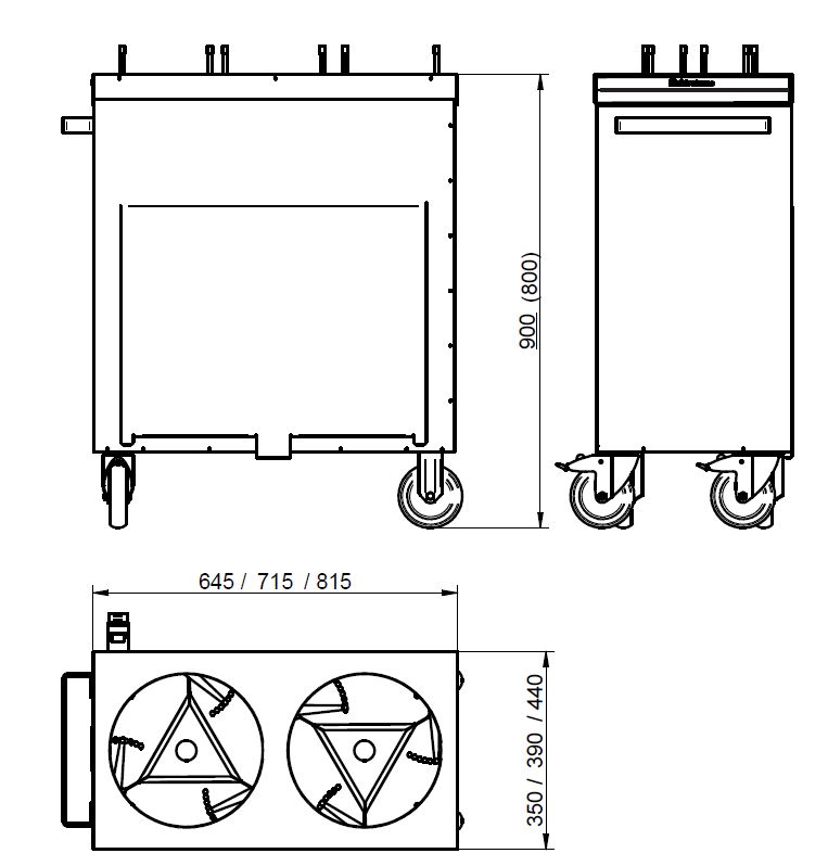 Tallriksdispenser, EasyClean, utan värme - 4
