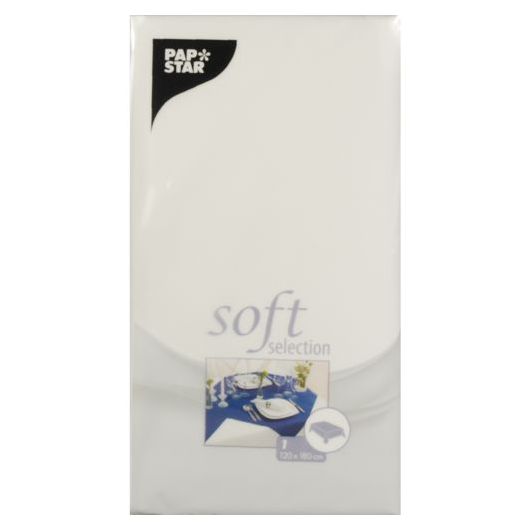 Bordsduk, fleece - 120x180 cm Vit