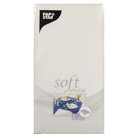 Bordsduk, fleece - 120x180 cm Vit
