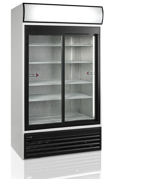 Displaykyl FSC1200S, 945 liter, skjutdörrar