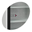 Displaykyl FSC1200S, 945 liter, skjutdörrar