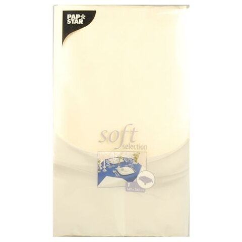 Bordsduk, fleece - 240x140 cm Creme