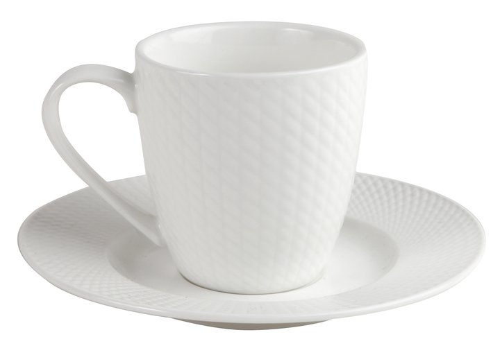 Kaffekopp med fat Victoria