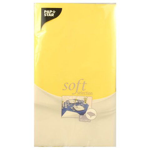 Bordsduk, fleece - 240x140 cm Gul