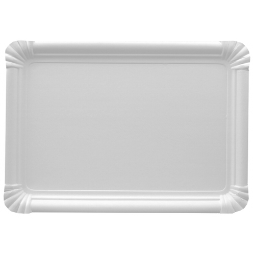 Papperstallrik "pure" Vit - 24x33 cm - 2