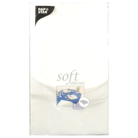Bordsduk, fleece - 240x140 cm Vit