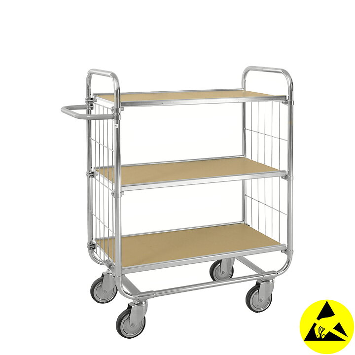 ESD - Flexibel hyllvagn - 3 plan