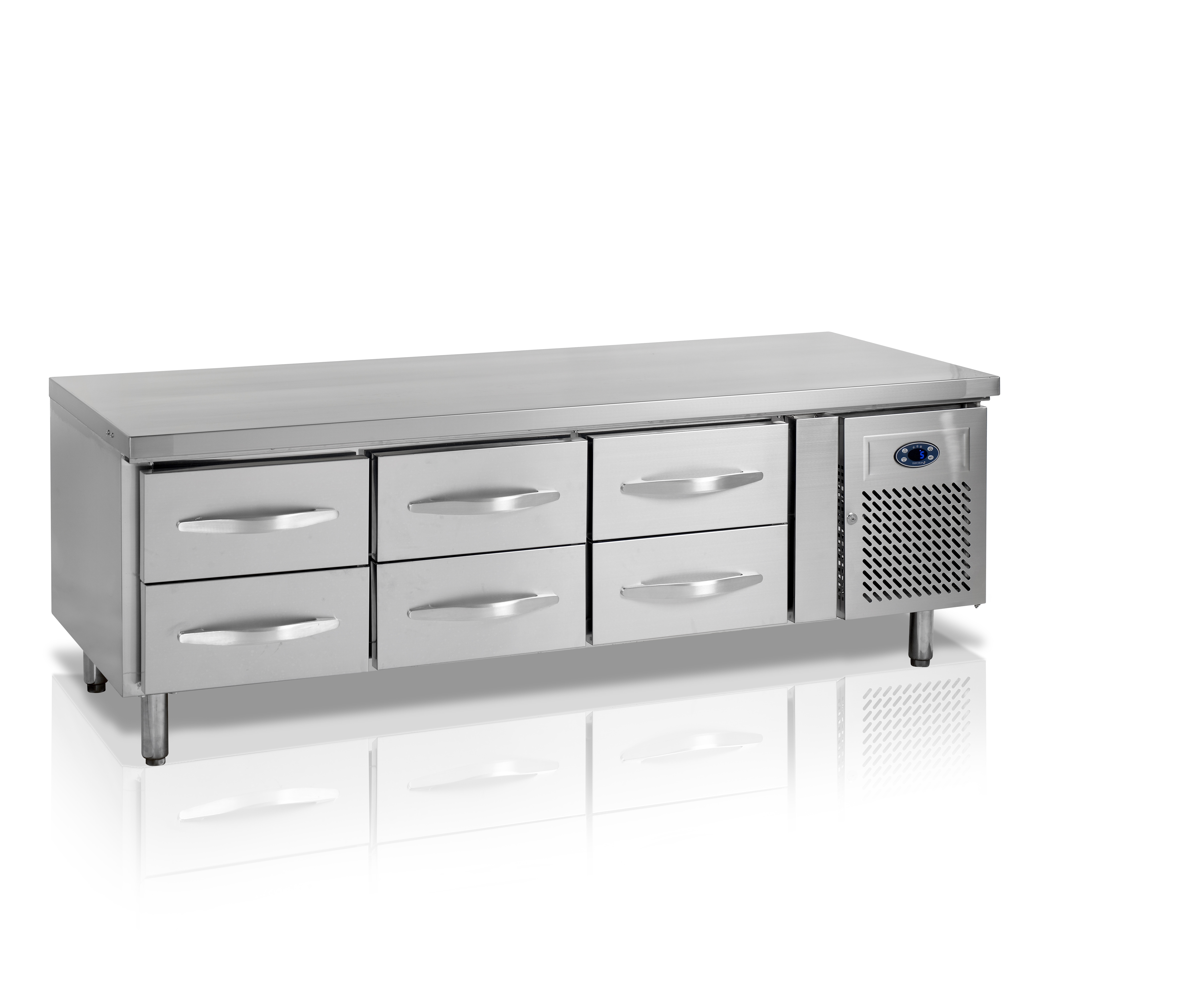 Grillkylbänk, 6 lådor - 2