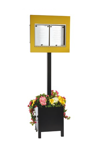 Menyskåp Bourgogne Blomlåda - 2x A4