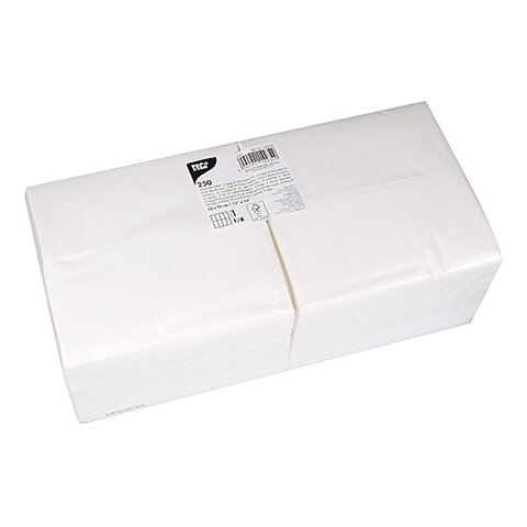 Servett 3-lags - 33 cm x 33 cm Vit
