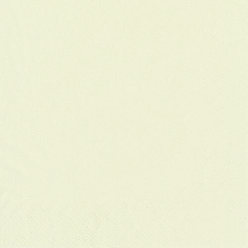 Servett 3-lags - 33 cm x 33 cm Creme