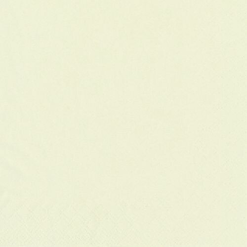 Servett 3-lags - 33 cm x 33 cm Creme