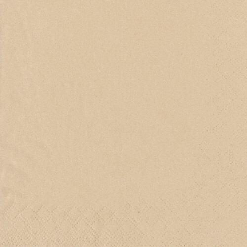 Servett 3-lags - 33 cm x 33 cm Sand