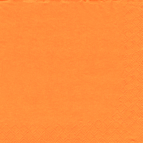 Servett 3-lags - 33 cm x 33 cm Orange - 2