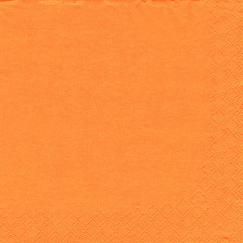 Servett 3-lags - 33 cm x 33 cm Orange