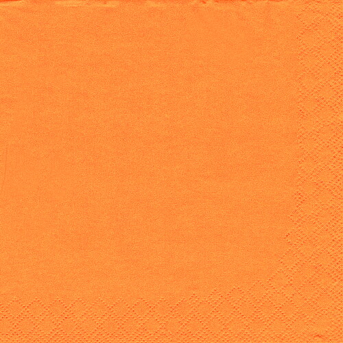 Servett 3-lags - 33 cm x 33 cm Orange