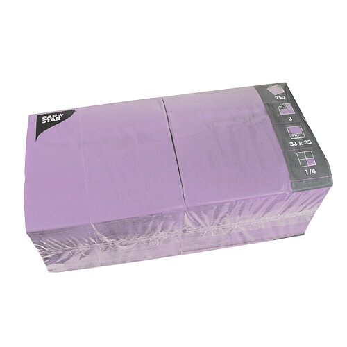 Servett 3-lags - 33 cm x 33 cm Ljuslila