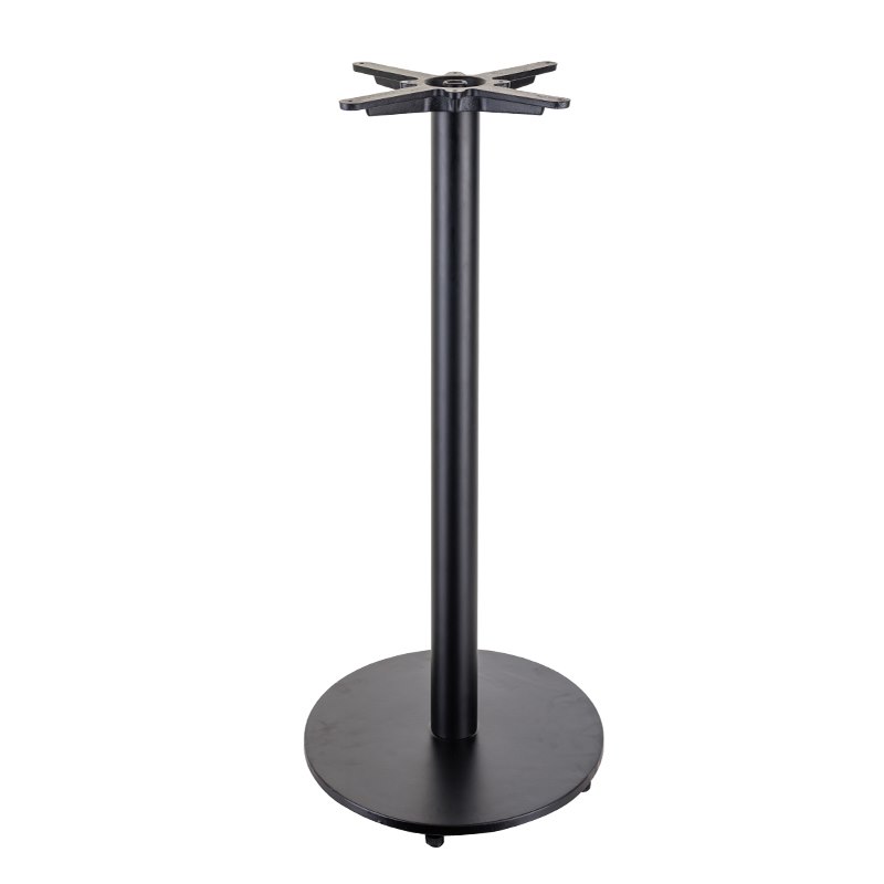 Bordsstativ Flat Bar Rund, svart