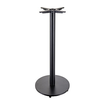 Bordsstativ Flat Bar Rund, svart