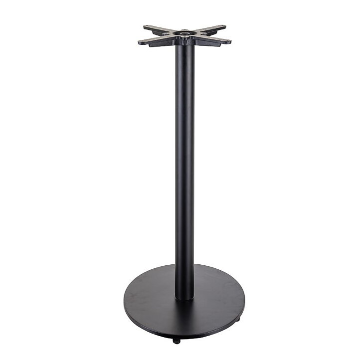 Bordsstativ Flat Bar Rund, svart