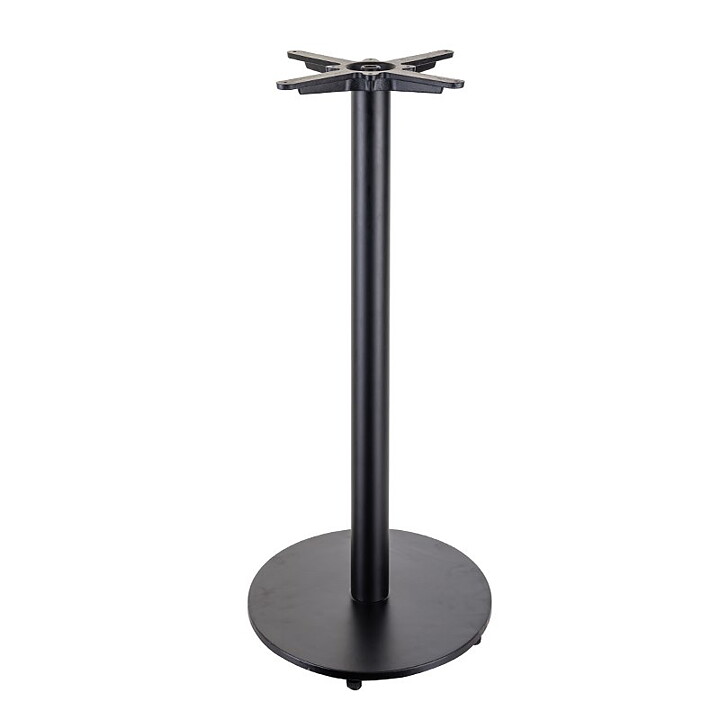 Bordsstativ Flat Bar Rund, svart