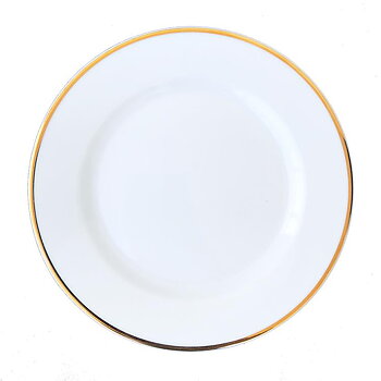Tallrik med guldrand - 19 cm
