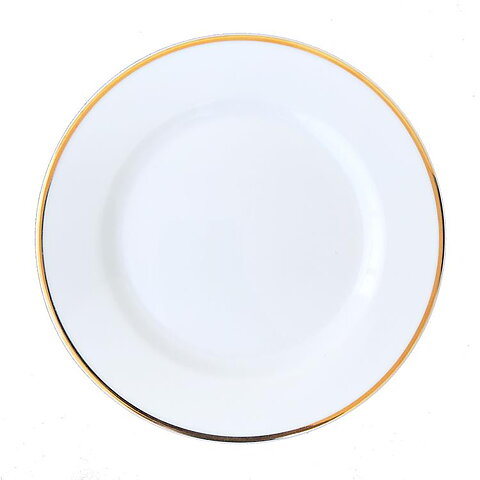 Tallrik med guldrand - 19 cm