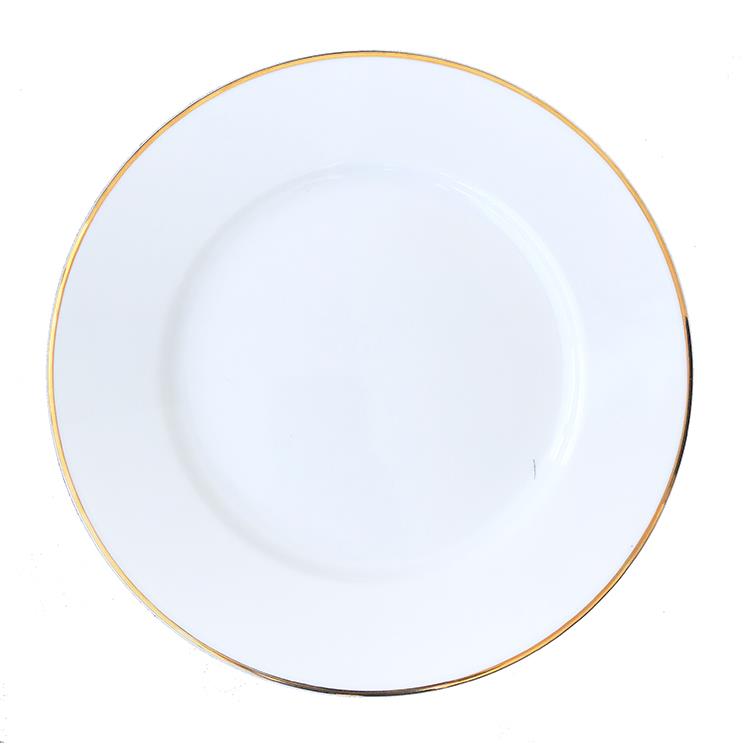 Tallrik med guldrand - 26,5 cm