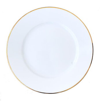 Tallrik med guldrand - 26,5 cm