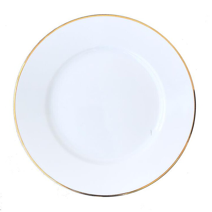 Tallrik med guldrand - 26,5 cm