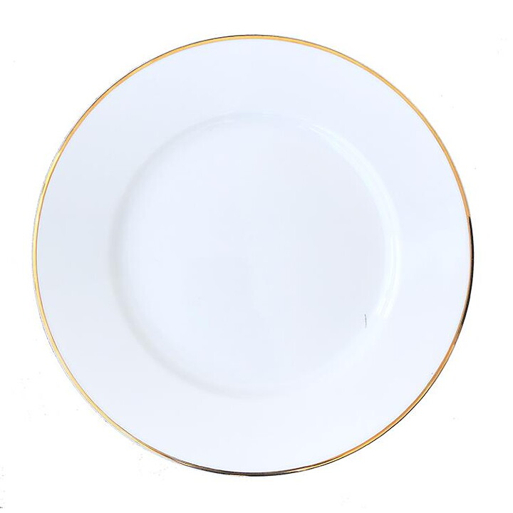 Tallrik med guldrand - 26,5 cm