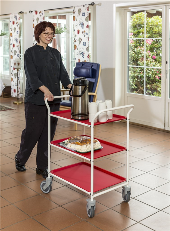 Serveringsvagn med brickor - 3
