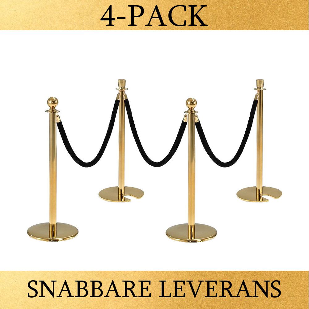 PAKET - Mässing / Sammetsrep (4-PACK)