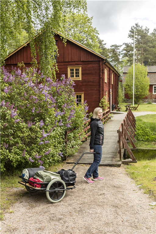 Dragkärra med träflak - KM07300 - 3