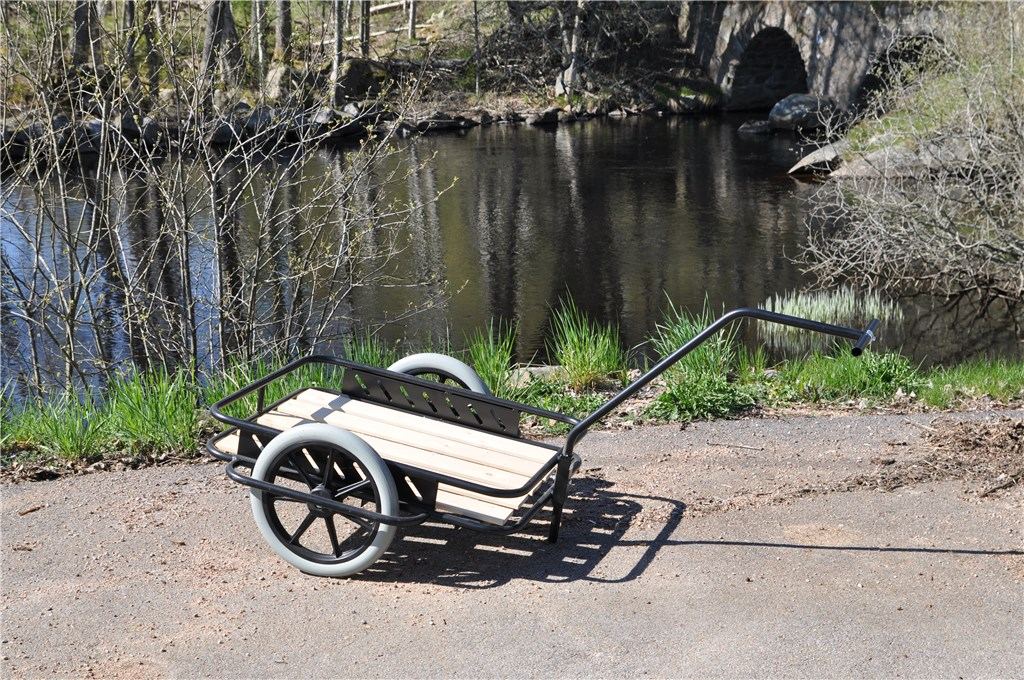 Dragkärra med träflak - KM07300 - 5