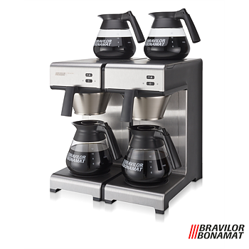 Kaffebryggare Mondo Twin, inkl 4 kannor