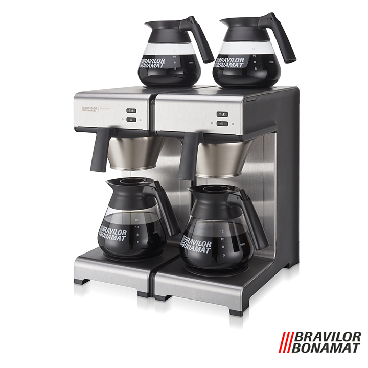 Kaffebryggare Mondo Twin, inkl 4 kannor