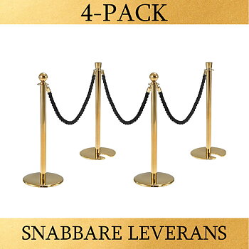 PAKET - Mässing / Flätade rep (4-PACK)